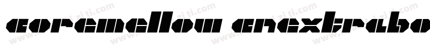 coremellow cnextrabold字体转换